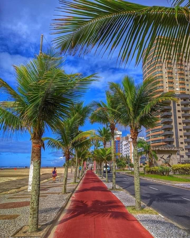Alto Padrão com 94 mtrs - Frente Mar - sacada com Vista Mar Praia Grande (Santos) Exterior foto